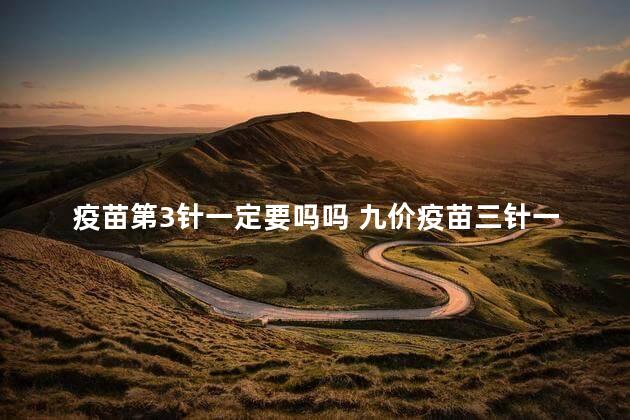 疫苗第3针一定要吗吗 九价疫苗三针一样吗